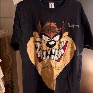 Black Tazmanian Devil Graphic T-Shirt - Vintage - Jerzees - 1990’s